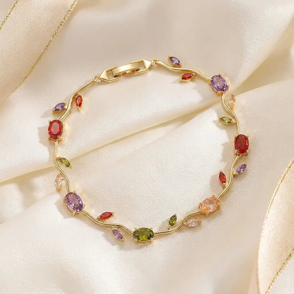 Tulip Harmony — Arc-en-ciel — Dorée — flat lay